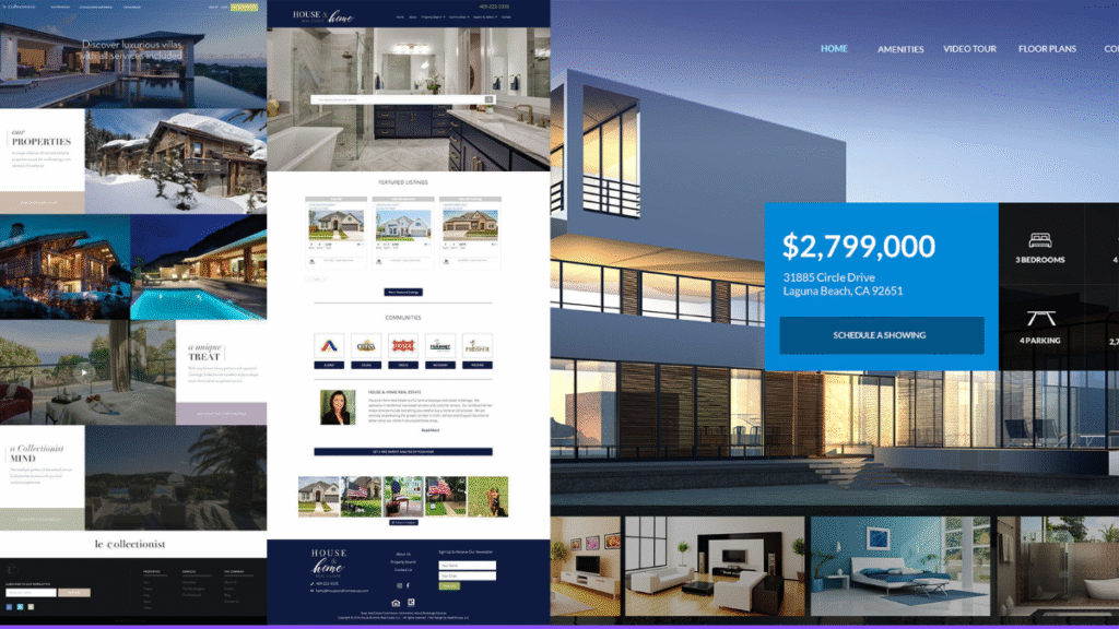 Real estate website design
